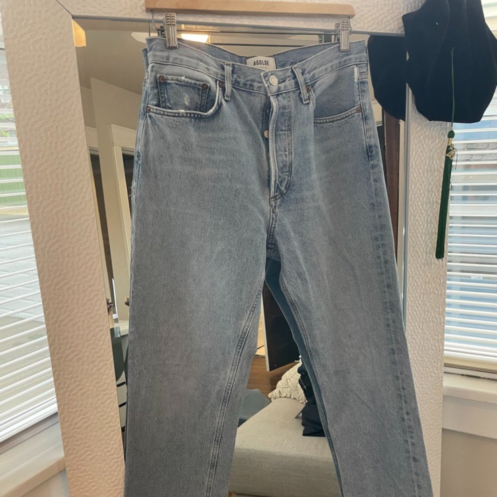 Agolde Lana Mid Rise Vintage Straight Jeans - Picture 6 of 9
